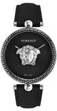 Buy Shop Versace Palazzo Empire Black Dial Black Leather Strap Watch for Women - VCO050017 USA Online