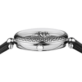 Buy Shop Versace Palazzo Empire Black Dial Black Leather Strap Watch for Women - VCO060017 USA Online