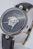 Buy Shop Versace Palazzo Empire Black Dial Black Leather Strap Watch for Women - VCO060017 USA Online