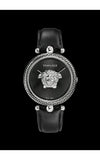 Buy Shop Versace Palazzo Empire Black Dial Black Leather Strap Watch for Women - VCO060017 USA Online
