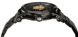 Buy Shop Versace Palazzo Empire Black Dial Black Steel Strap Watch for Men - VERD00518 USA Online