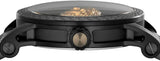 Buy Shop Versace Palazzo Empire Black Dial Black Steel Strap Watch for Men - VERD00518 USA Online