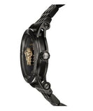 Buy Shop Versace Palazzo Empire Black Dial Black Steel Strap Watch for Men - VERD00518 USA Online