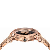 Buy Shop Versace Palazzo Empire Black Dial Rose Gold Steel Strap Watch for Men - VERD00718 USA Online