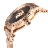 Buy Shop Versace Palazzo Empire Black Dial Rose Gold Steel Strap Watch for Men - VERD00718 USA Online