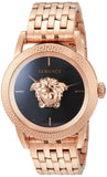 Buy Shop Versace Palazzo Empire Black Dial Rose Gold Steel Strap Watch for Men - VERD00718 USA Online