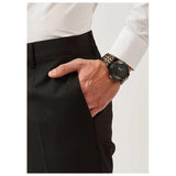 Buy Shop Versace Palazzo Empire Black Dial Two Tone Steel Strap Watch for Men - VERD00618 USA Online