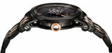 Buy Shop Versace Palazzo Empire Black Dial Two Tone Steel Strap Watch for Men - VERD00618 USA Online