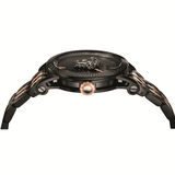 Buy Shop Versace Palazzo Empire Black Dial Two Tone Steel Strap Watch for Men - VERD00618 USA Online