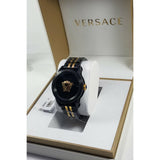 Buy Shop Versace Palazzo Empire Black Dial Two Tone Steel Strap Watch for Men - VERD01119 USA Online
