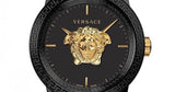 Buy Shop Versace Palazzo Empire Black Dial Two Tone Steel Strap Watch for Men - VERD01119 USA Online