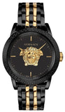 Buy Shop Versace Palazzo Empire Black Dial Two Tone Steel Strap Watch for Men - VERD01119 USA Online