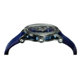 Buy Shop Versace Palazzo Empire Blue Dial Blue Leather Strap Watch for Men - VERD00118 USA Online