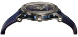 Buy Shop Versace Palazzo Empire Blue Dial Blue Leather Strap Watch for Men - VERD00118 USA Online