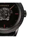 Buy Shop Versace Palazzo Empire Blue Dial Blue Leather Strap Watch for Men - VERD00118 USA Online