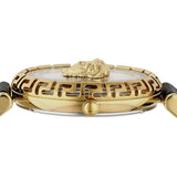 Buy Shop Versace Palazzo Empire Greca Black Dial Black Leather Strap Watch for Women - VEDV00119 USA Online