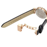 Buy Shop Versace Palazzo Empire Greca Black Dial Black Leather Strap Watch for Women - VEDV00719 USA Online