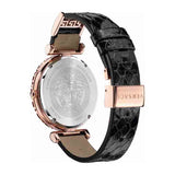 Buy Shop Versace Palazzo Empire Greca Black Dial Black Leather Strap Watch for Women - VEDV00719 USA Online