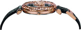 Buy Shop Versace Palazzo Empire Greca Black Dial Black Leather Strap Watch for Women - VEDV00719 USA Online