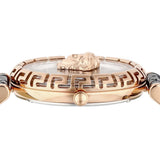 Buy Shop Versace Palazzo Empire Greca Black Dial Black Leather Strap Watch for Women - VEDV00719 USA Online
