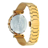 Buy Shop Versace Palazzo Empire Greca Black Dial Gold Mesh Bracelet Watch for Women - VEDV00519 USA Online