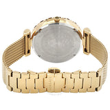 Buy Shop Versace Palazzo Empire Greca Black Dial Gold Mesh Bracelet Watch for Women - VEDV00519 USA Online