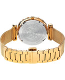 Buy Shop Versace Palazzo Empire Greca Black Dial Gold Mesh Bracelet Watch for Women - VEDV00519 USA Online