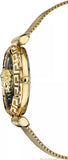 Buy Shop Versace Palazzo Empire Greca Black Dial Gold Mesh Bracelet Watch for Women - VEDV00519 USA Online