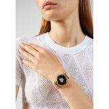 Buy Shop Versace Palazzo Empire Greca Green Dial Gold Mesh Bracelet Watch for Women - VEDV00819 USA Online