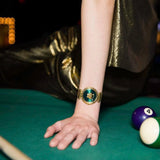 Buy Shop Versace Palazzo Empire Greca Green Dial Gold Mesh Bracelet Watch for Women - VEDV00819 USA Online