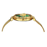 Buy Shop Versace Palazzo Empire Greca Green Dial Gold Mesh Bracelet Watch for Women - VEDV00819 USA Online