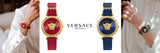 Buy Shop Versace Palazzo Empire Greca Red Dial Red Leather Strap Watch for Women - VEDV00319 USA Online