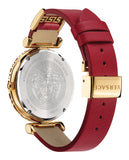 Buy Shop Versace Palazzo Empire Greca Red Dial Red Leather Strap Watch for Women - VEDV00319 USA Online