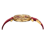 Buy Shop Versace Palazzo Empire Greca Red Dial Red Leather Strap Watch for Women - VEDV00319 USA Online