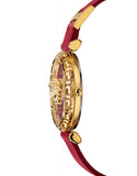 Buy Shop Versace Palazzo Empire Greca Red Dial Red Leather Strap Watch for Women - VEDV00319 USA Online