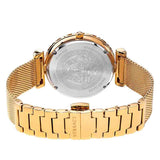 Buy Shop Versace Palazzo Empire Greca White Dial Gold Mesh Bracelet Watch for Women - VEDV00619 USA Online