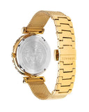 Buy Shop Versace Palazzo Empire Greca White Dial Gold Mesh Bracelet Watch for Women - VEDV00619 USA Online