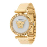 Buy Shop Versace Palazzo Empire Greca White Dial Gold Mesh Bracelet Watch for Women - VEDV00619 USA Online