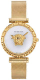 Buy Shop Versace Palazzo Empire Greca White Dial Gold Mesh Bracelet Watch for Women - VEDV00619 USA Online