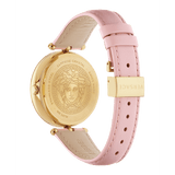 Buy Shop Versace Palazzo Empire Pink Dial Pink Leather Strap Watch for Women - VCO030017 USA Online