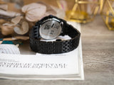 Buy Shop Versace Palazzo Empire Quartz Black Dial Black Steel Strap Watch For Men - VEDB00518 USA Online