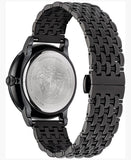 Buy Shop Versace Palazzo Empire Quartz Black Dial Black Steel Strap Watch For Men - VEDB00518 USA Online