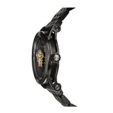 Buy Shop Versace Palazzo Empire Quartz Black Dial Black Steel Strap Watch For Men - VEDB00518 USA Online