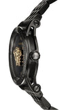 Buy Shop Versace Palazzo Empire Quartz Black Dial Black Steel Strap Watch For Men - VEDB00518 USA Online