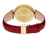 Buy Shop Versace Palazzo Empire Red Dial Red Leather Strap Watch for Women - VCO120017 USA Online