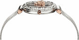 Buy Shop Versace Palazzo Empire Silver Dial Silver Mesh Bracelet Watch for Women - VEDV00419 USA Online