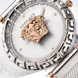 Buy Shop Versace Palazzo Empire Silver Dial Silver Mesh Bracelet Watch for Women - VEDV00419 USA Online
