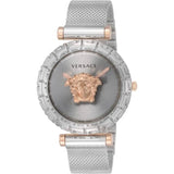 Buy Shop Versace Palazzo Empire Silver Dial Silver Mesh Bracelet Watch for Women - VEDV00419 USA Online