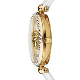 Buy Shop Versace Palazzo Empire White Dial White Leather Strap Watch for Women - VCO040017 USA Online