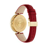 Buy Shop Versace Palazzo Empire Red Dial Red Leather Strap Watch for Women - VCO120017 USA Online